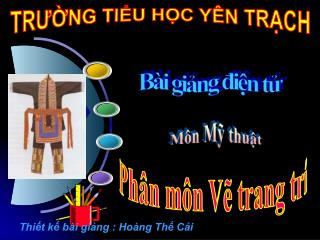 TRƯỜNG TIỂU HỌC YÊN TRẠCH