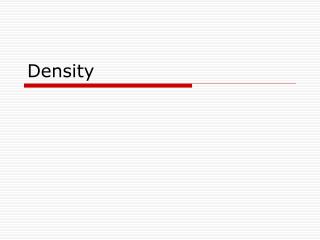 Density