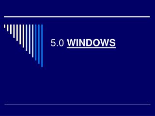 5.0 WINDOWS