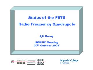 Status of the FETS Radio Frequency Quadrupole