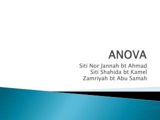 ANOVA