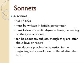 Sonnets