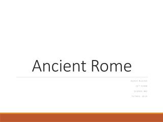 Ancient Rome