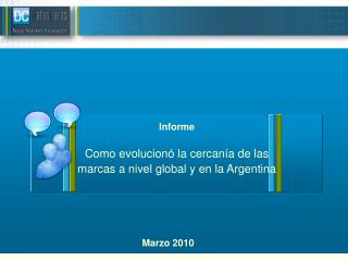 Informe Como evolucionó la cercanía de las marcas a nivel global y en la Argentina