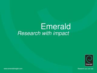 Emerald Research with impact