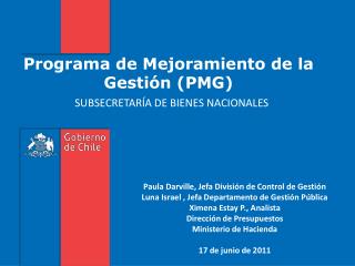 Programa de Mejoramiento de la Gestión (PMG)