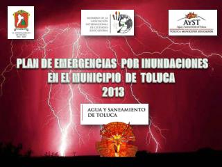 PLAN DE EMERGENCIAS POR INUNDACIONES EN EL MUNICIPIO DE TOLUCA 2013