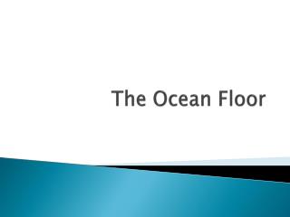 The Ocean Floor