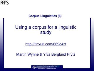 Corpus Linguistics (6)