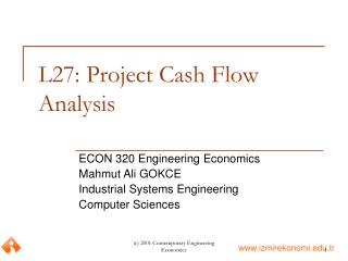 L27: Project Cash Flow Analysis