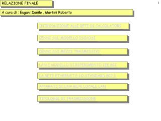 RELAZIONE FINALE