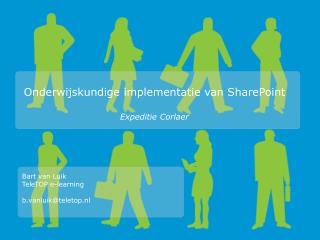 Onderwijskundige implementatie van SharePoint