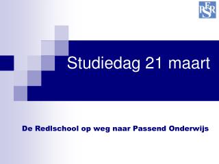 Studiedag 21 maart