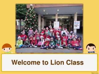Welcome to Lion Class