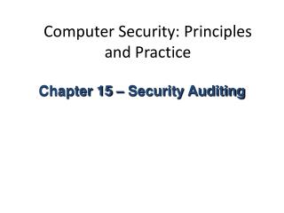 Computer Security: Principles and Practice