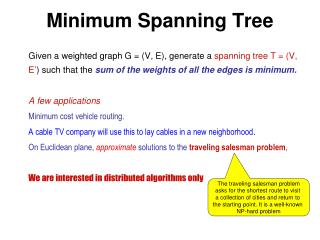 Minimum Spanning Tree