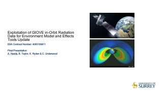 Exploitation of GIOVE in-Orbit Radiation Data for Environment Model and Effects Tools Update