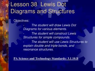 Lesson 38 Lewis Dot Diagrams and Structures
