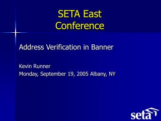 SETA East Conference