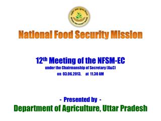 National Food Security Mission