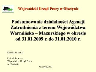 Wojewódzki Urząd Pracy w Olsztynie