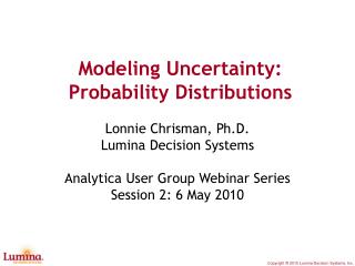 Modeling Uncertainty: Probability Distributions