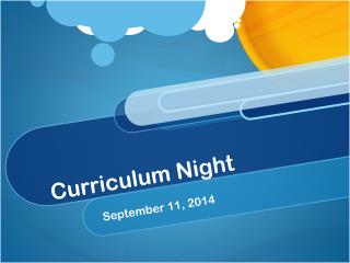 Curriculum Night