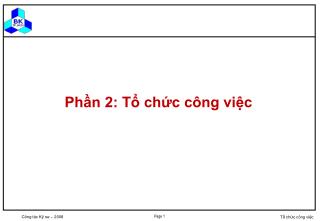 Phần 2: Tổ chức công việc