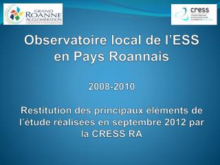 1) Présentation des chiffres généraux de l’économie sociale et solidaire en 2010