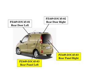 PZ449-D3C45-01 Rear Door Left