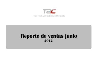 Reporte de ventas junio