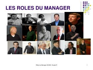 LES ROLES DU MANAGER