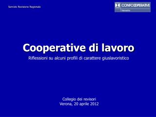 Cooperative di lavoro