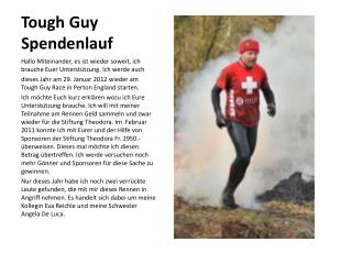 Tough Guy Spendenlauf