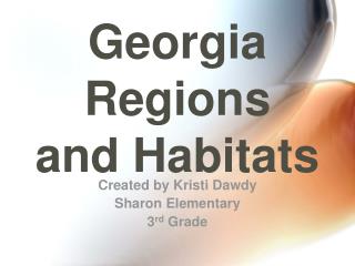 Georgia Regions and Habitats