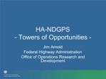 HA-NDGPS - Towers of Opportunities -
