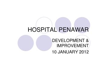 HOSPITAL PENAWAR