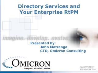 Directory Services and Your Enterprise RtPM
