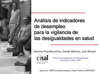 Análisis de indicadores de desempleo para la vigilancia de las desigualdades en salud