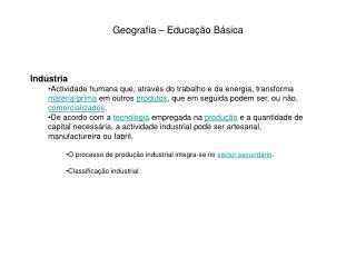 Geografia – Educação Básica