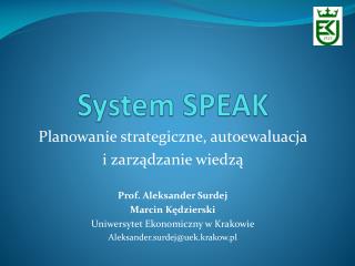 System SPEAK