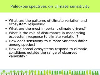Paleo-perspectives on climate sensitivity