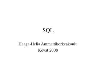 SQL