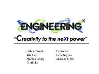 “ C reativity to the ne X t power”