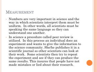 Measurement