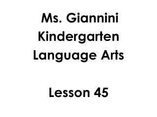 Ms. Giannini