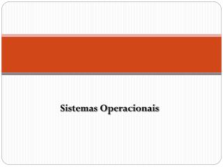 Sistemas Operacionais