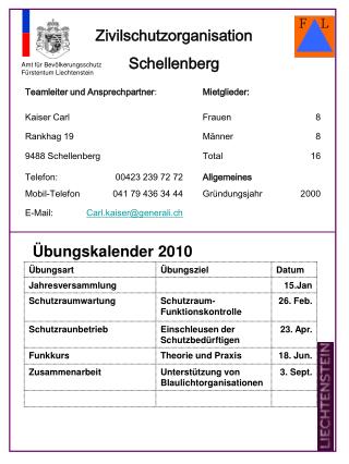Zivilschutzorganisation Schellenberg