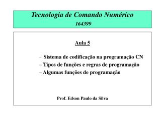 Tecnologia de Comando Numérico 164399