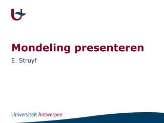 Mondeling presenteren